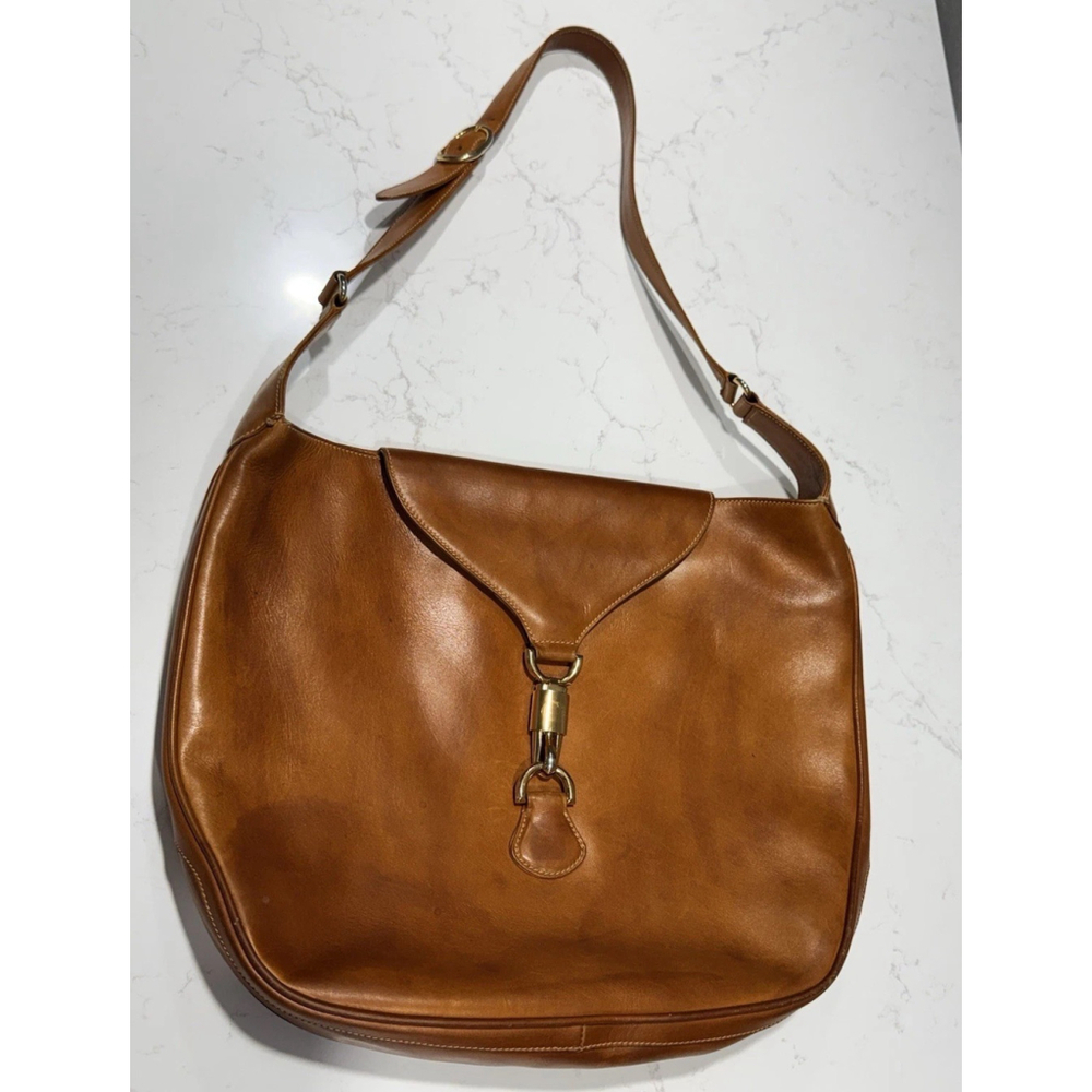 Gucci Rare Vintage 1970's "Jackie" Large Leather Hobo Bag - Picture 14 of 16